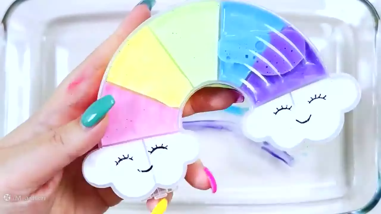 آموزش ساخت اسلایم ، اسلایم بازی کودکان ، ترکیب کردن اسلایم بامزه