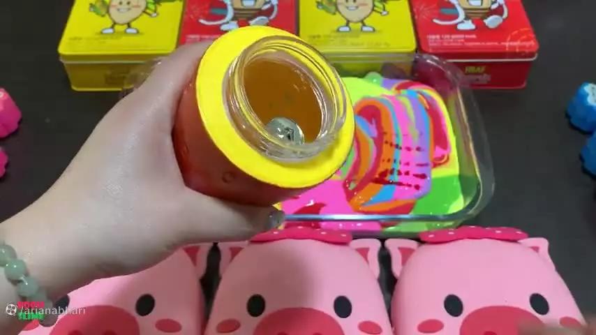 اسلام رنگی بامزه - اسلایم رنگی رنگی - خمیر بازی و سرگرمی - کلیپ اسلایم بازی 2024