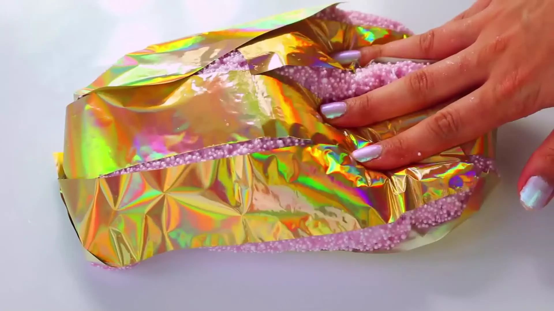 اموزش ساخت اسلایم ؛ اسلایم بازی جدید ؛ مخلوط کردن اسلایم شفاف ؛ اسلایم بامزه