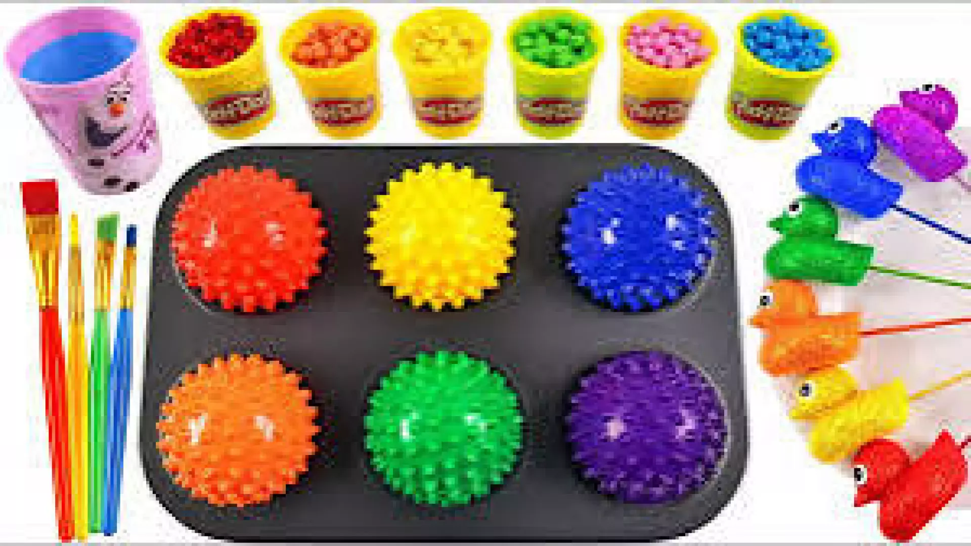 آموزش ساخت اسلایم ، اسلایم بازی کودکان ، ترکیب کردن اسلایم بامزه