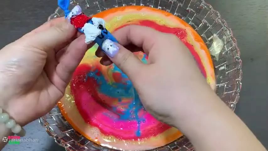 اسلایم باحال شفاف - اسلایم رنگی جدید و بامزه - خمیر بازی و سرگرمی 2024