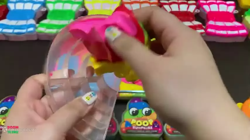 اسلایم های رنگی - بادکنک رنگی - بازی سرگرمی - تفریحی بامزه - خمیر رنگی 2024