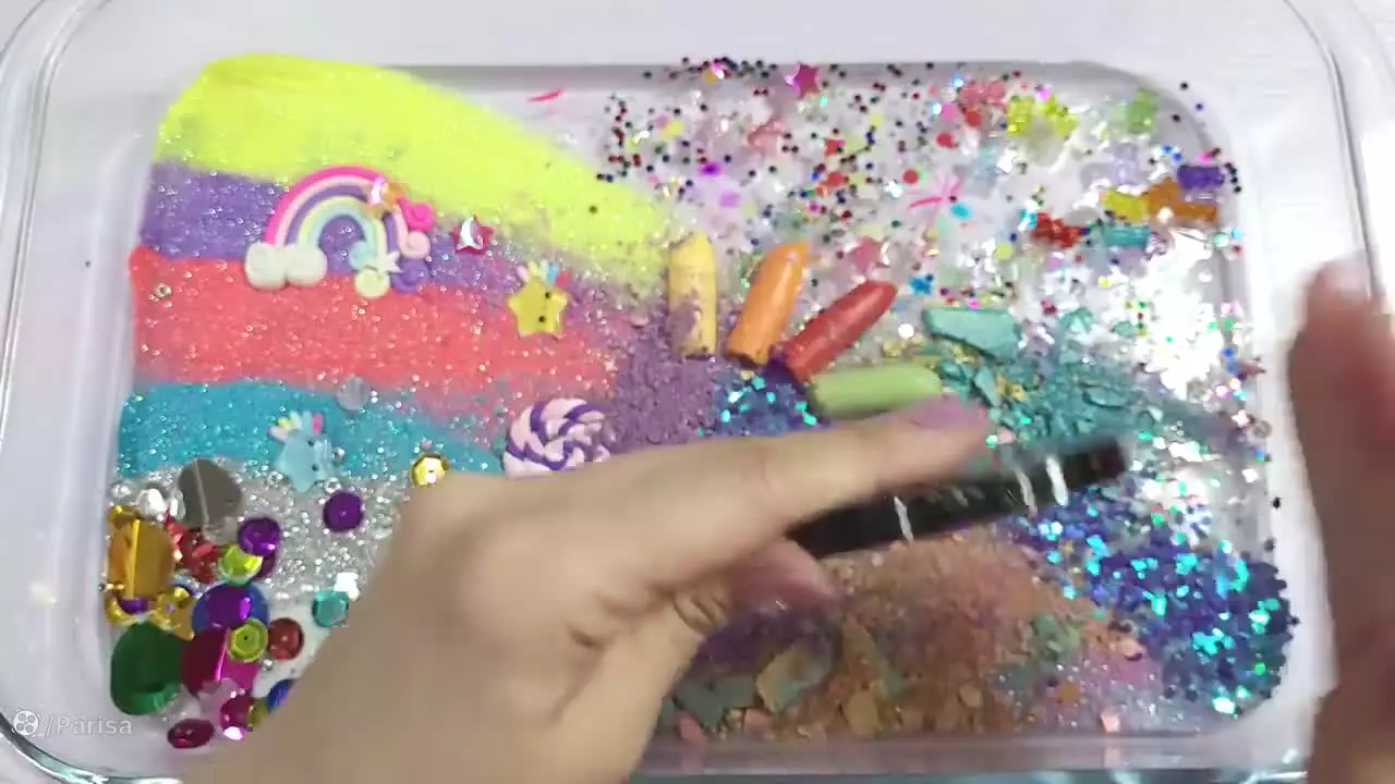 اسلایم رنگین کمانی بامزه :: اسلایم های جدید :: ترکیب اسلایم بازی جدید