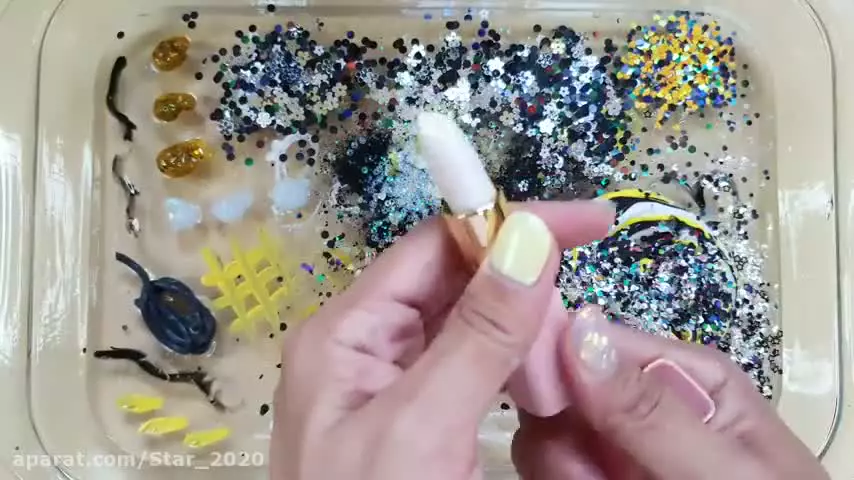 اسلایم بامزه پاندا - اسلایم بازی - میکاپ اسلایم اکلیلی