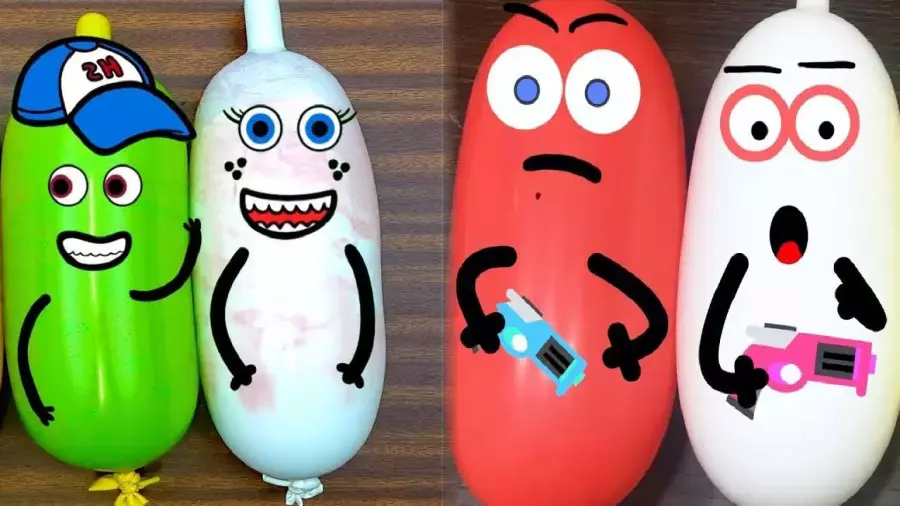 برنامه سرگرمی کودک - بازی شاد - خمیر رنگی بامزه - بادکنک و اسلایم رنگ رنگی 2024