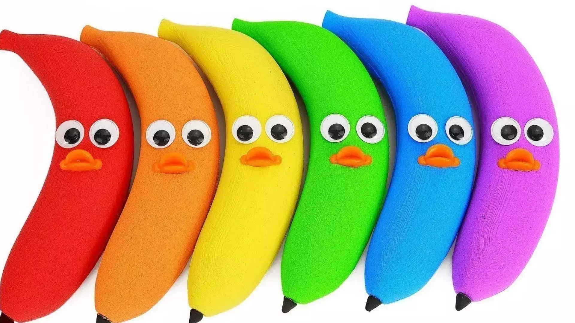 شن بازی کودکانه | ساخت موز های رنگی با شن جنبشی