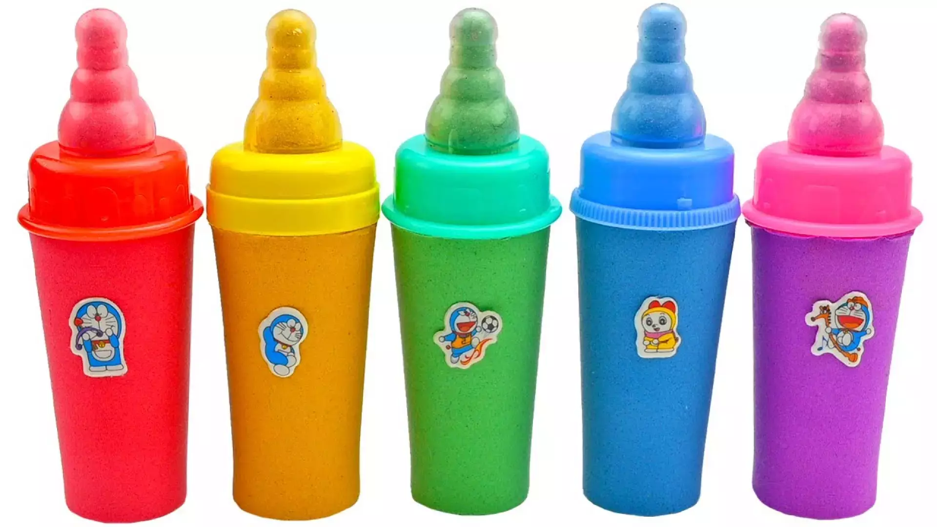 بازی با بطری شیر بستنی شن جنبشی | برش شن جنبشی