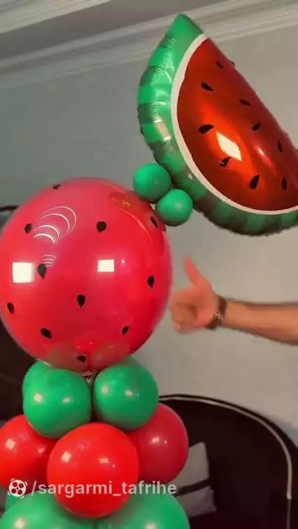 دیزاین یلدا / تزیین یلدایی با بادکنک / یلدا