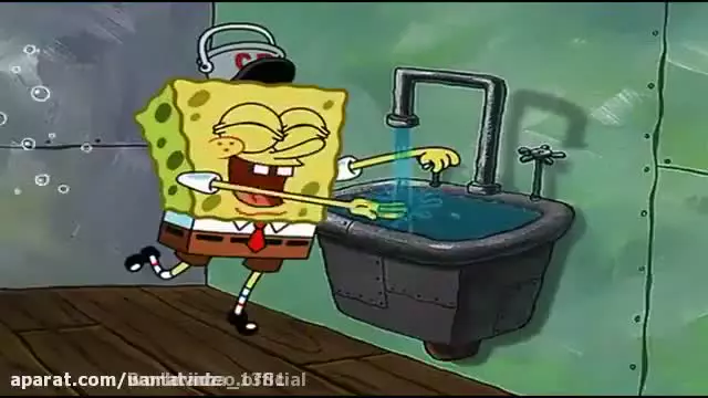 باب اسفنجی/خنده دار ترین قسمت/باب اسفنجی با پلانگتون کار میکنه!!!