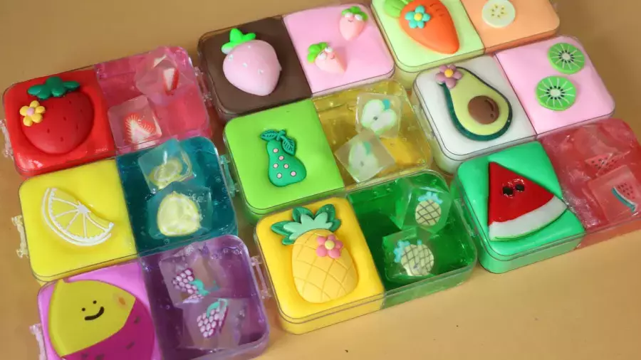 ترکیب کردن اسلایم رنگی ، آموزش ساخت اسلایم ، اسلایم بازی , اسلایم