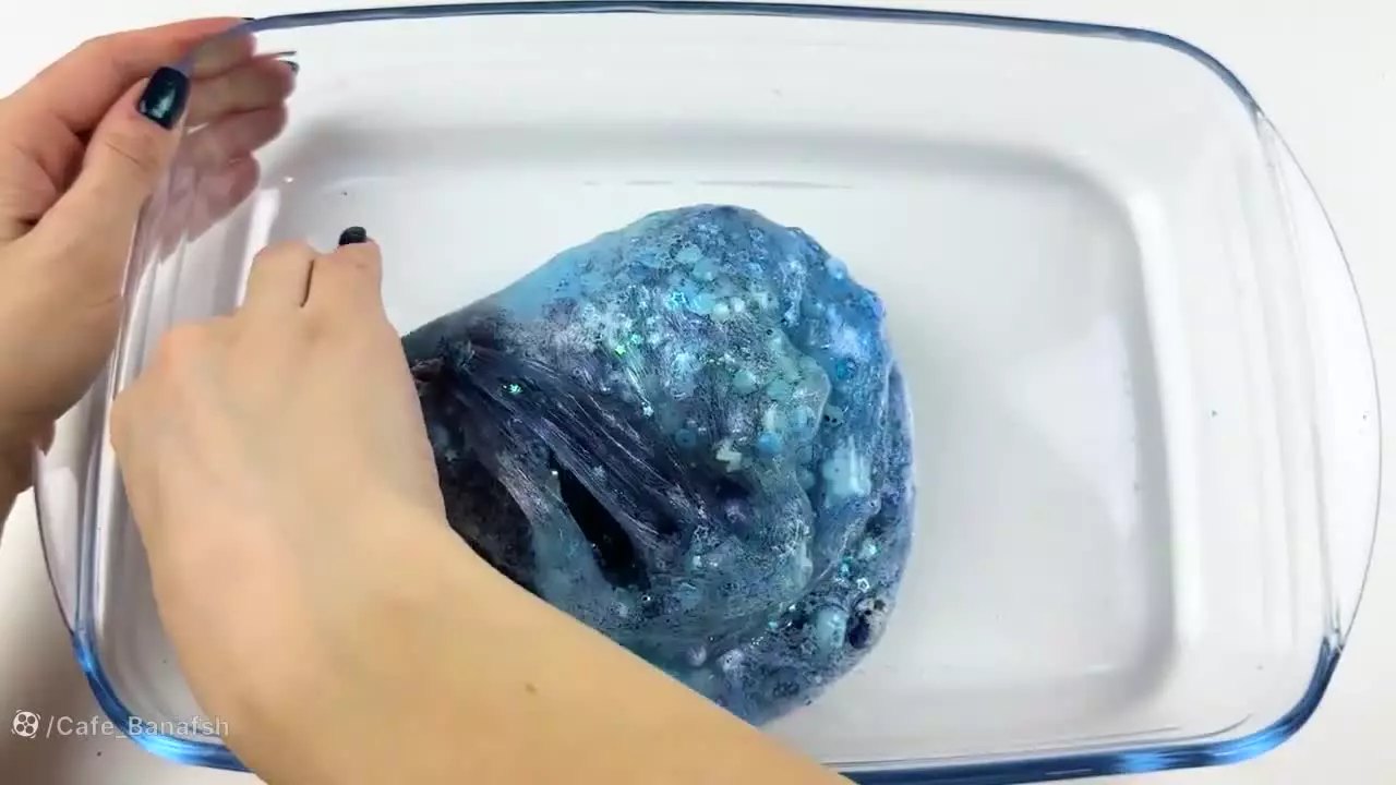 ترکیب کردن اسلایم پری دریایی ، آموزش ساخت اسلایم ، اسلایم بازی ؛ اسلایم