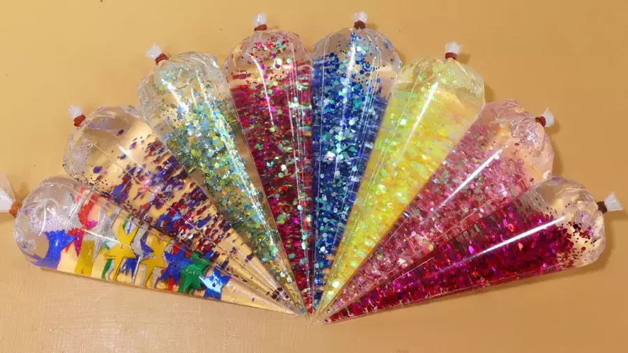 آموزش ساخت اسلایم اکلیلی / اسلایم بازی کودکانه / بازی اسلایم / اسلایم اسمر جدید