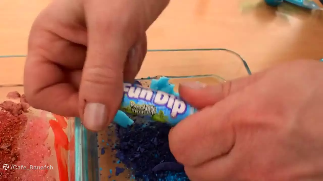 ترکیب کردن اسلایم آبی و قرمز، آموزش ساخت اسلایم، اسلایم بازی، اسلایم جدید