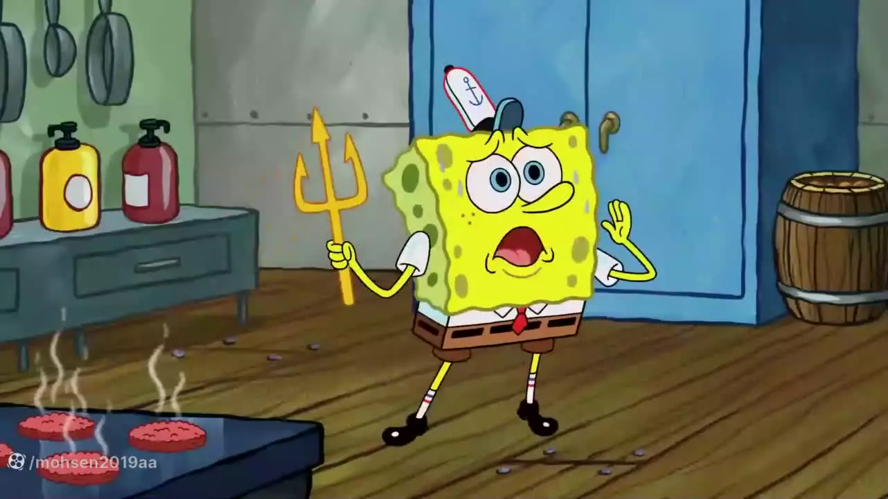 باب اسفنجی دوبله فارسی,کارتون باب اسفنجی قسمت جدید,نیزه ی دردسرساز کراکن