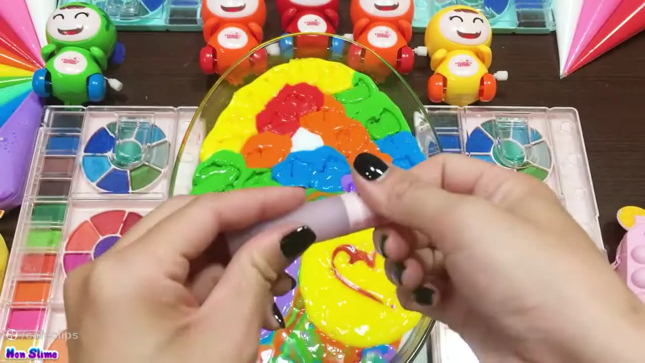 ترکیب کردن اسلایم جدید ، آموزش ساخت اسلایم ، اسلایم بازی , اسلایم رنگی