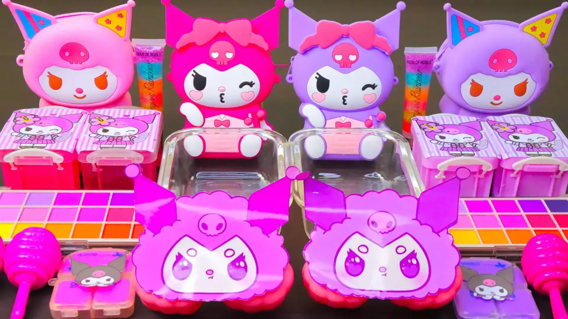 اسلایم کرومی صورتی و بنفش؛ آموزش اسلایم بازی؛ اسلایم بازی کودکانه؛ اسلایم جدید