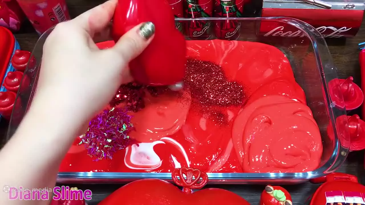 ترکیب کردن اسلایم کوکاکولا ، آموزش ساخت اسلایم ، اسلایم بازی ؛ اسلایم