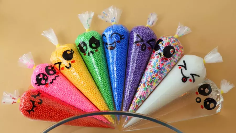 آموزش ساخت اسلایم رنگارنگ / اسلایم بازی کودکانه / بازی اسلایم / اسلایم اسمر جدید