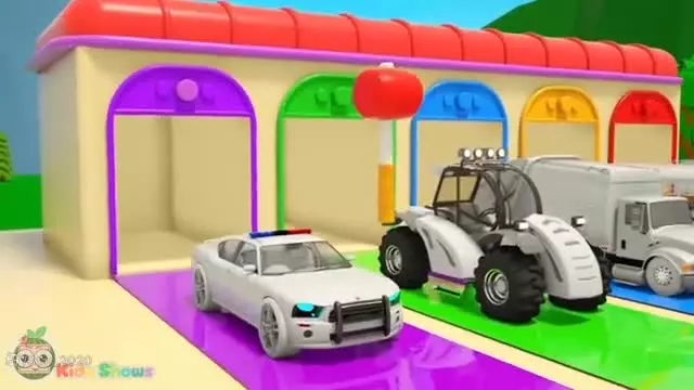 کودک و ماشین‌ های رنگی ، بازی با توپ‌ های رنگی ، برنامه کودک سرگرمی