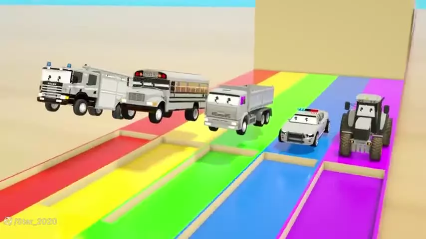 ماشین بازی آموزشی / رنگ‌آموزی ساده برای کودکان / توپ رنگی / ماشین های رنگی