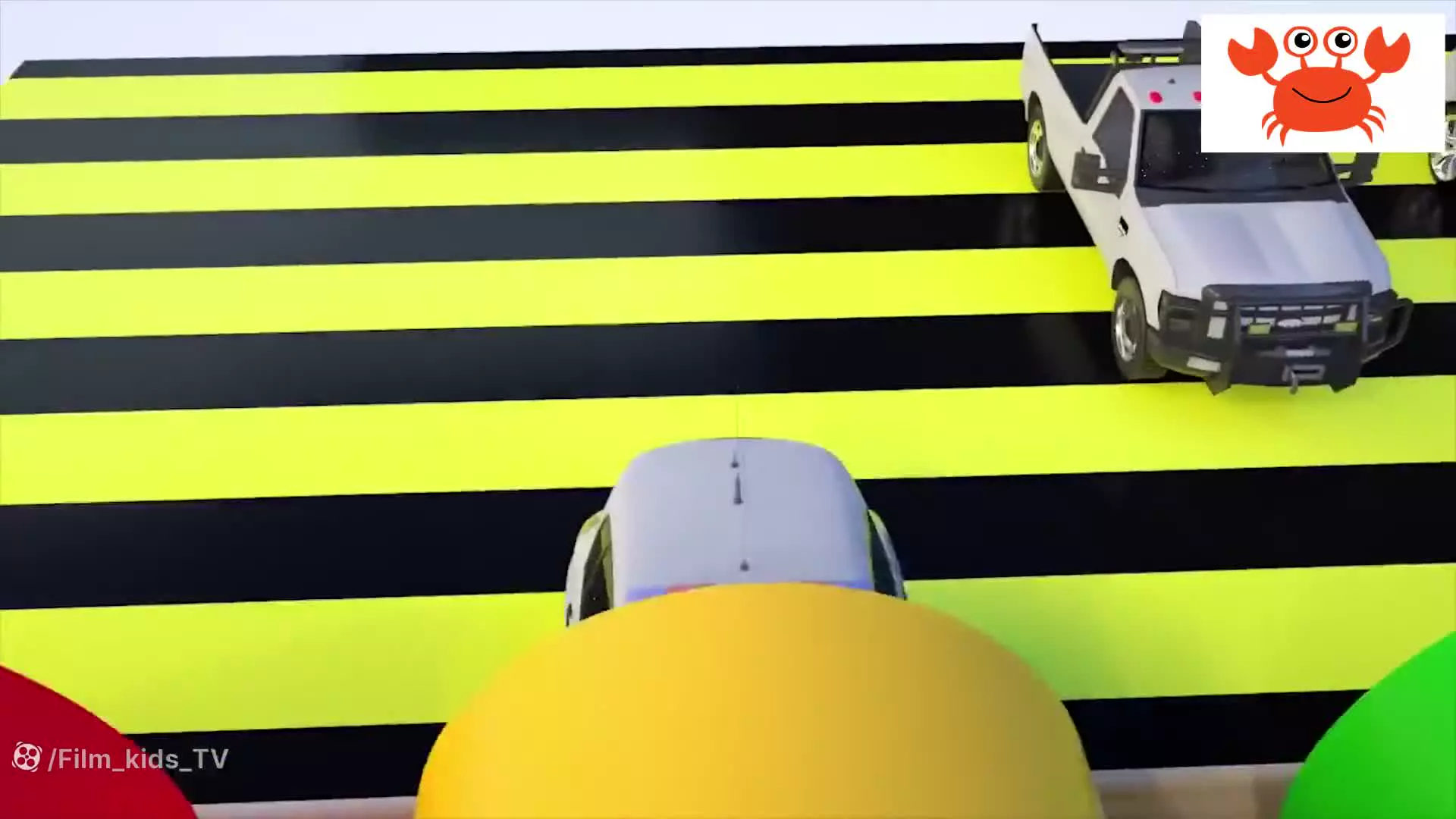 ماشین بازی رنگی - ماشین بازی آموزش رنگ ها کلیپ ماشین بازی