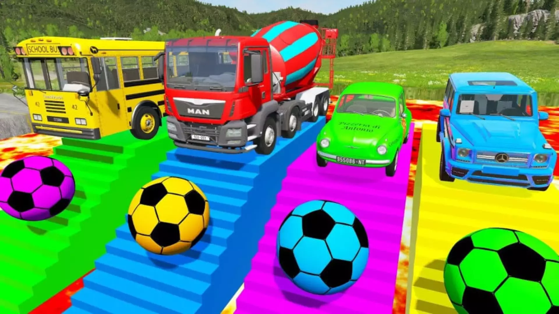 ترانه رنگ ها کودکانه # ماشین بازی کودکانه رنگی رنگی # ماشین بازی جدید