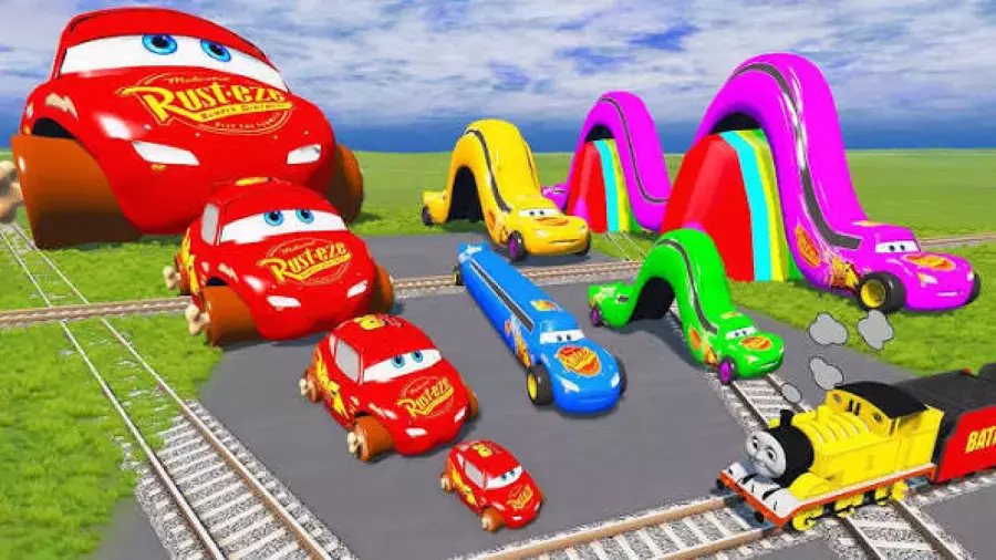 کامیون بزرگ رنگی | توپ‌ های رنگی | کارتون ماشین بازی | ترانه کودکانه