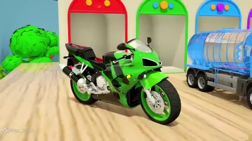 ماشین های رنگی ؛ برنامه کودک ماشین بازی ؛ سرسره های رنگی ؛ ماشین بازی طولانی