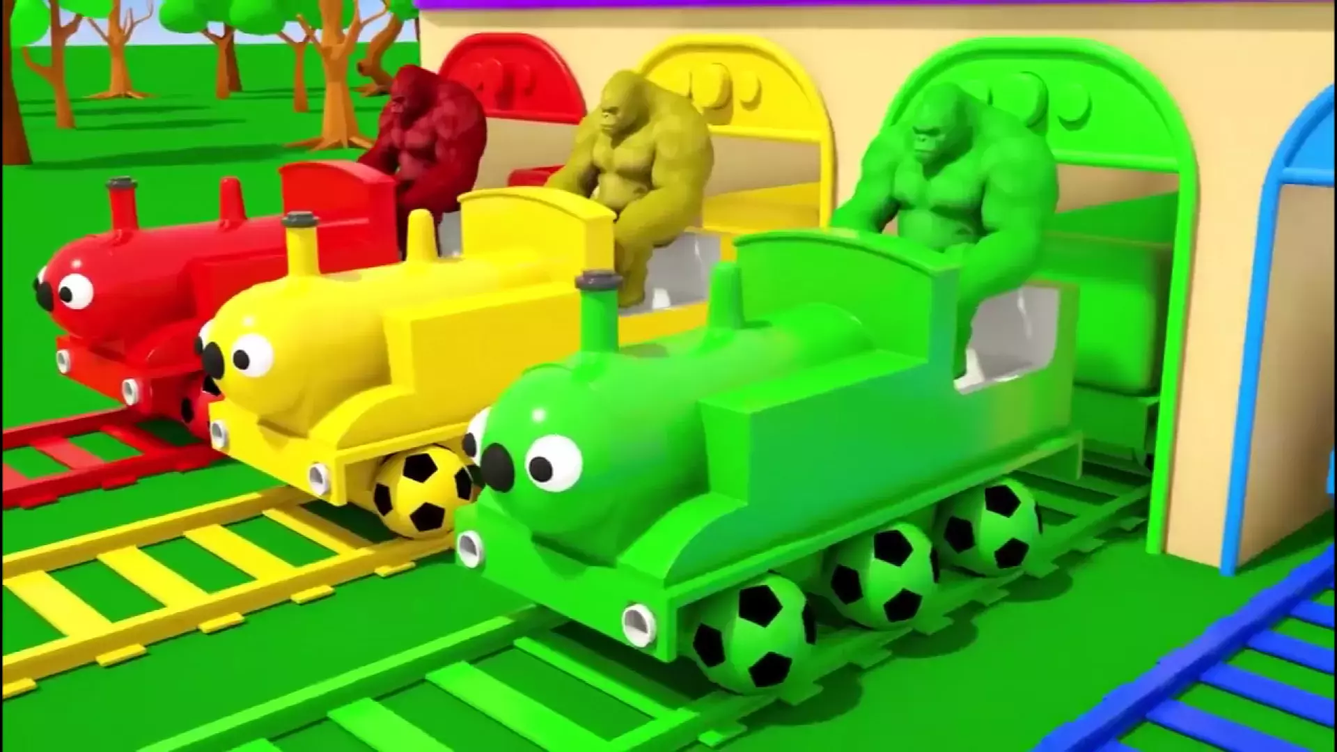 ماشین بازی / ماجراهای ماشین های رنگی / برنامه کودک ماشینی / ماشین رنگی