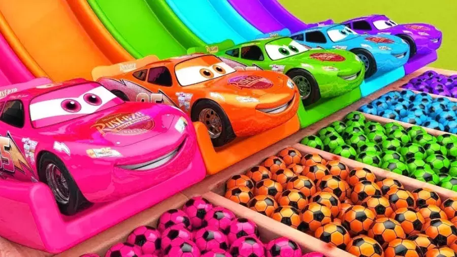 ماشین بازی کودکانه _ ماشین مک کویین رنگی _ ماشین های رنگی