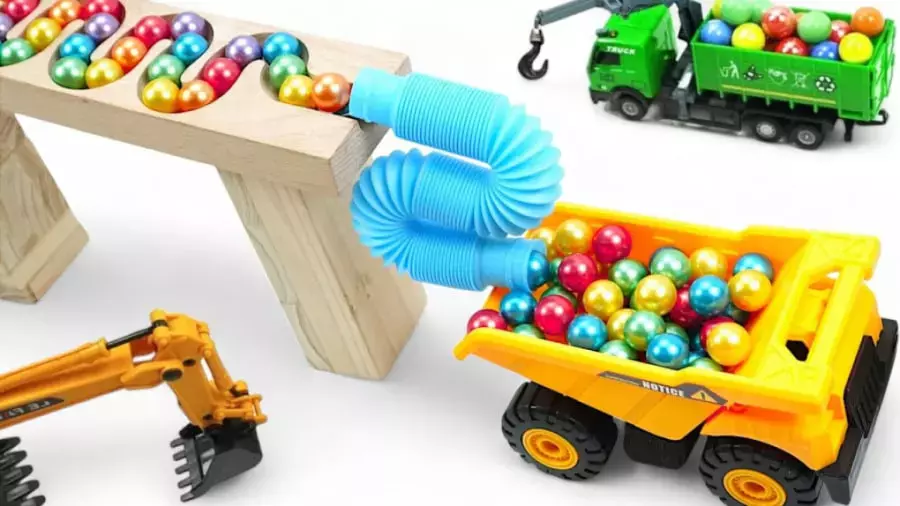 ماشین بازی تیله رنگی ، ماشین بازی رنگی ،فبلم سرگرمی ماشین بازی تیله رنگارنگ