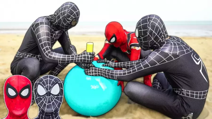 مرد عنکبوتی در چالش رنگ‌ها؛ ویدیو جدید کودک