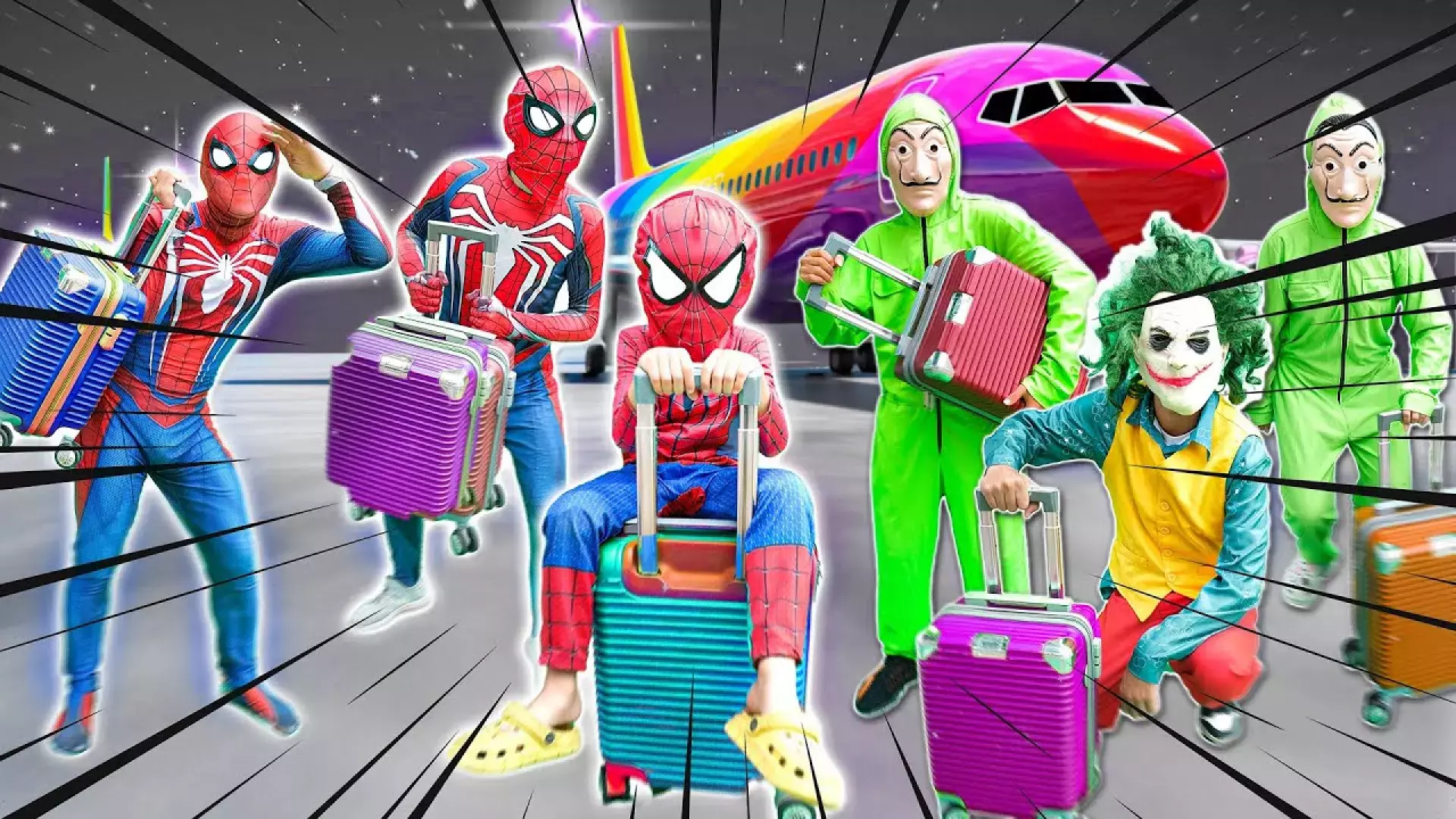 برنامه کودک نبرد مرد عنکبوتی | گم شدن اسپایدرمن بچه در فرودگاه