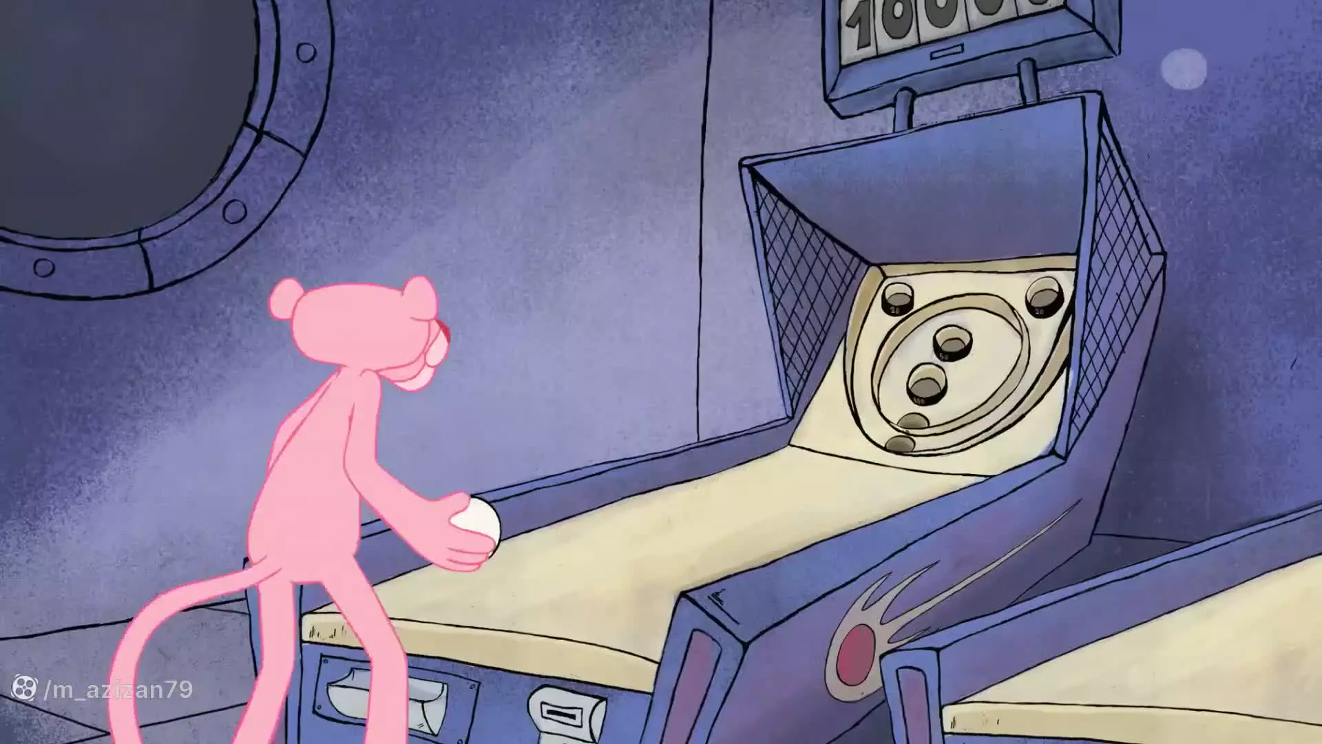 کارتون پلنگ صورتی | یک شب صورتی و طوفانی | پلنگ صورتی و دوستان