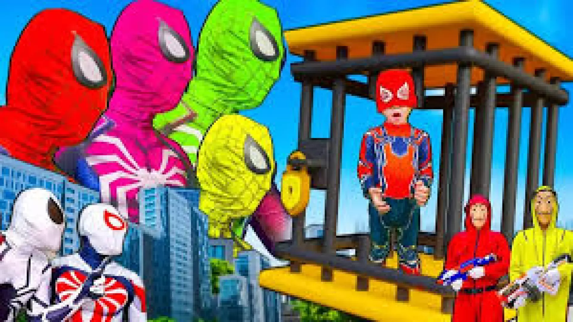 برنامه کودک تیم مرد عنکبوتی و زن عنکبوتی در مقابل نقشه‌های شیطانی جوکر