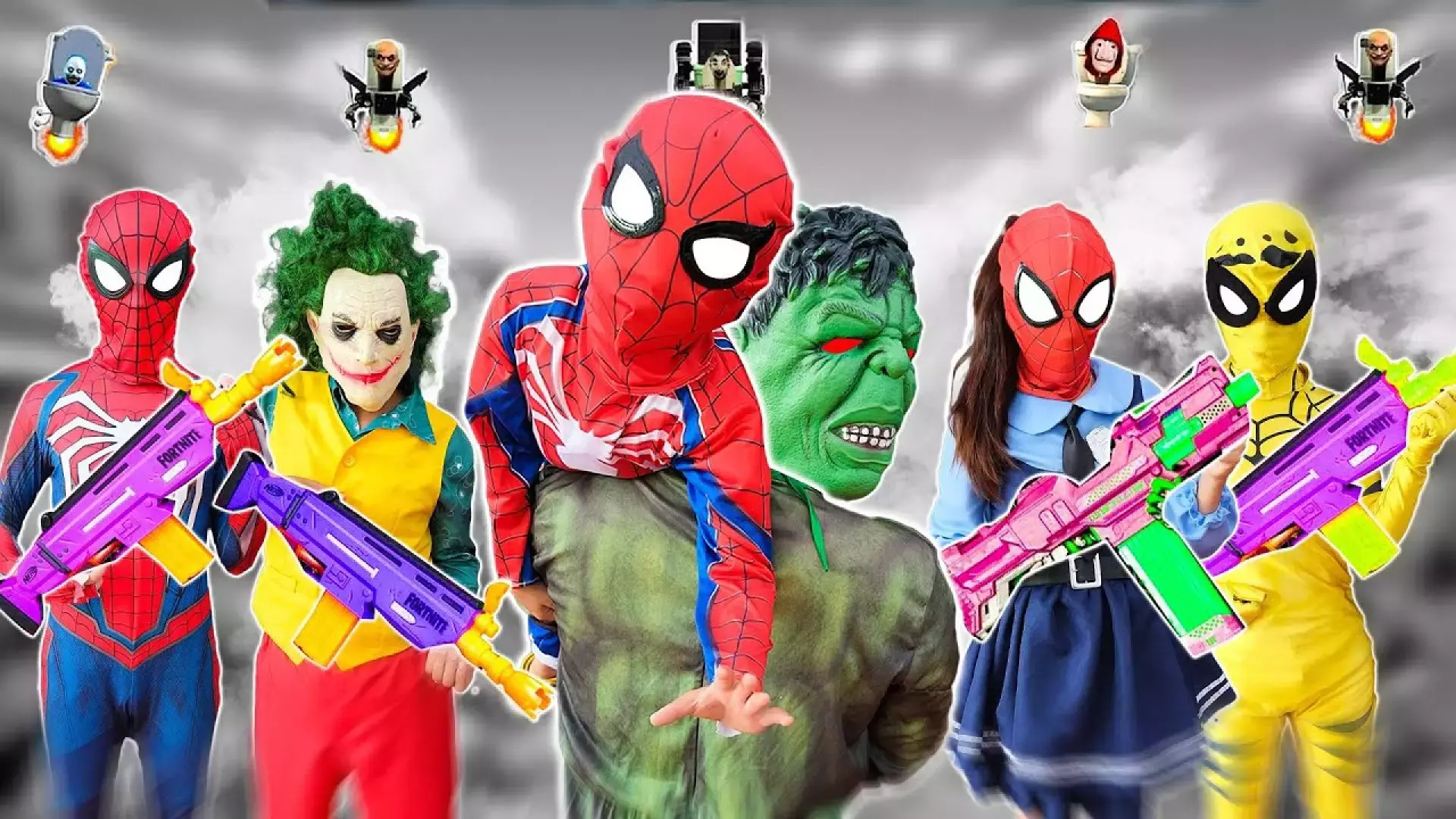 برنامه کودک مرد عنکبوتی در دنیای واقعی | تقابل جوکر و هالک عصبانی