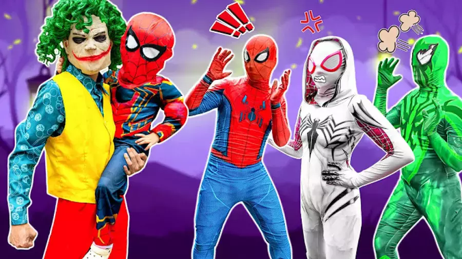 برنامه کودک نبرد مرد عنکبوتی | اسپایدرمن و جوکر بچه دزد