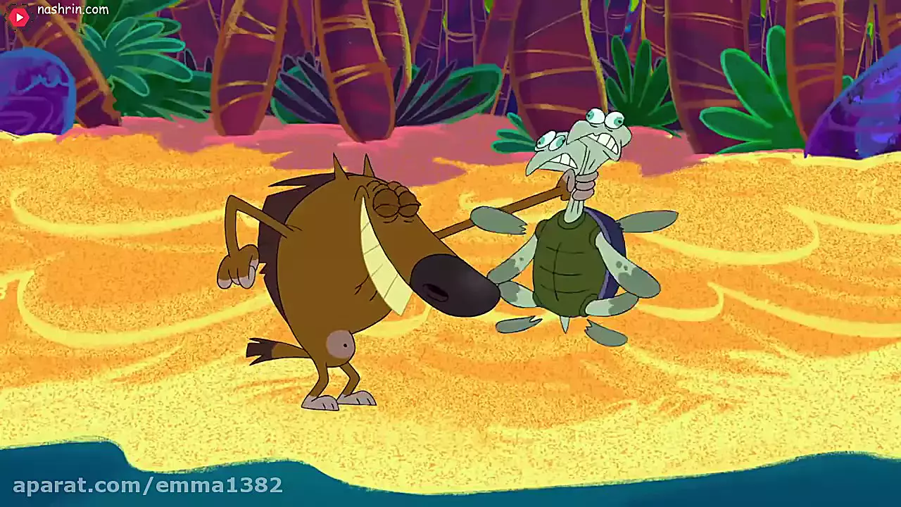 کارتون زیگ و کوسه این داستان - آتشفشان توربو