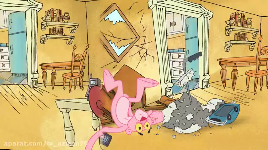 کارتون پلنگ صورتی و دوستان