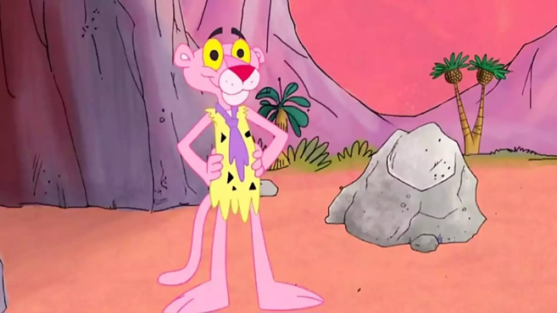 انیمیشن پلنگ صورتی و دوستان / کارتون پلنگ صورتی عصر حجر / پلنگ صورتی