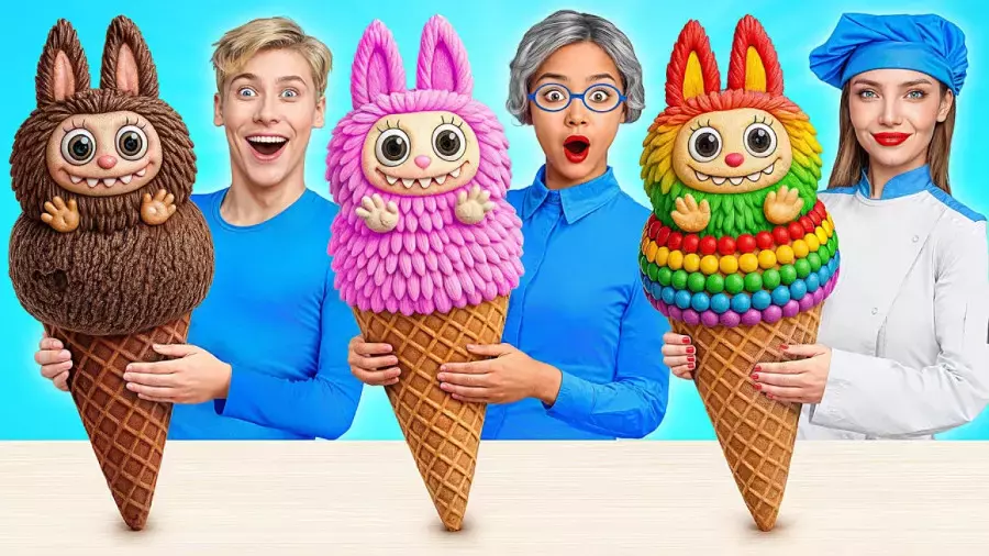 چالش خوراکی جدید و خوشمزه؛ بستنی لبوبو خنده‌دار