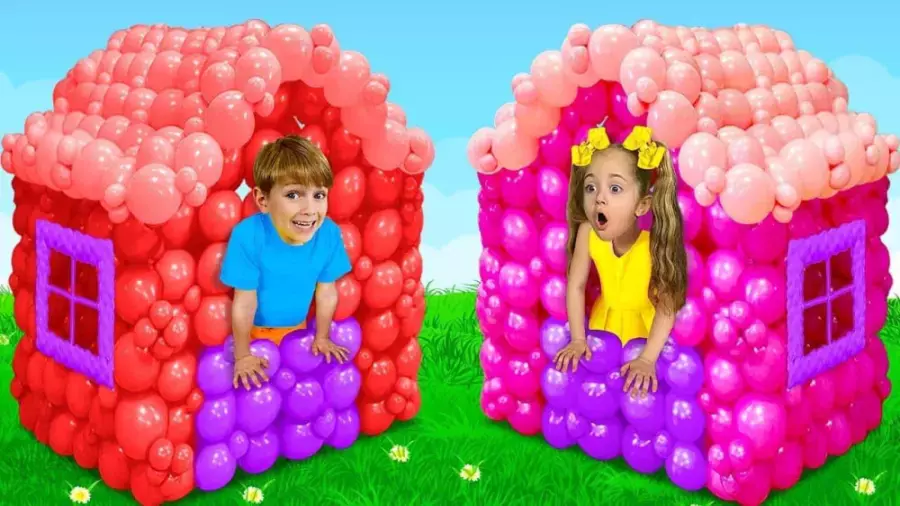 برنامه کودک جدید دخترانه ساشا و آنیتا | بازی و چالش خانه سازی