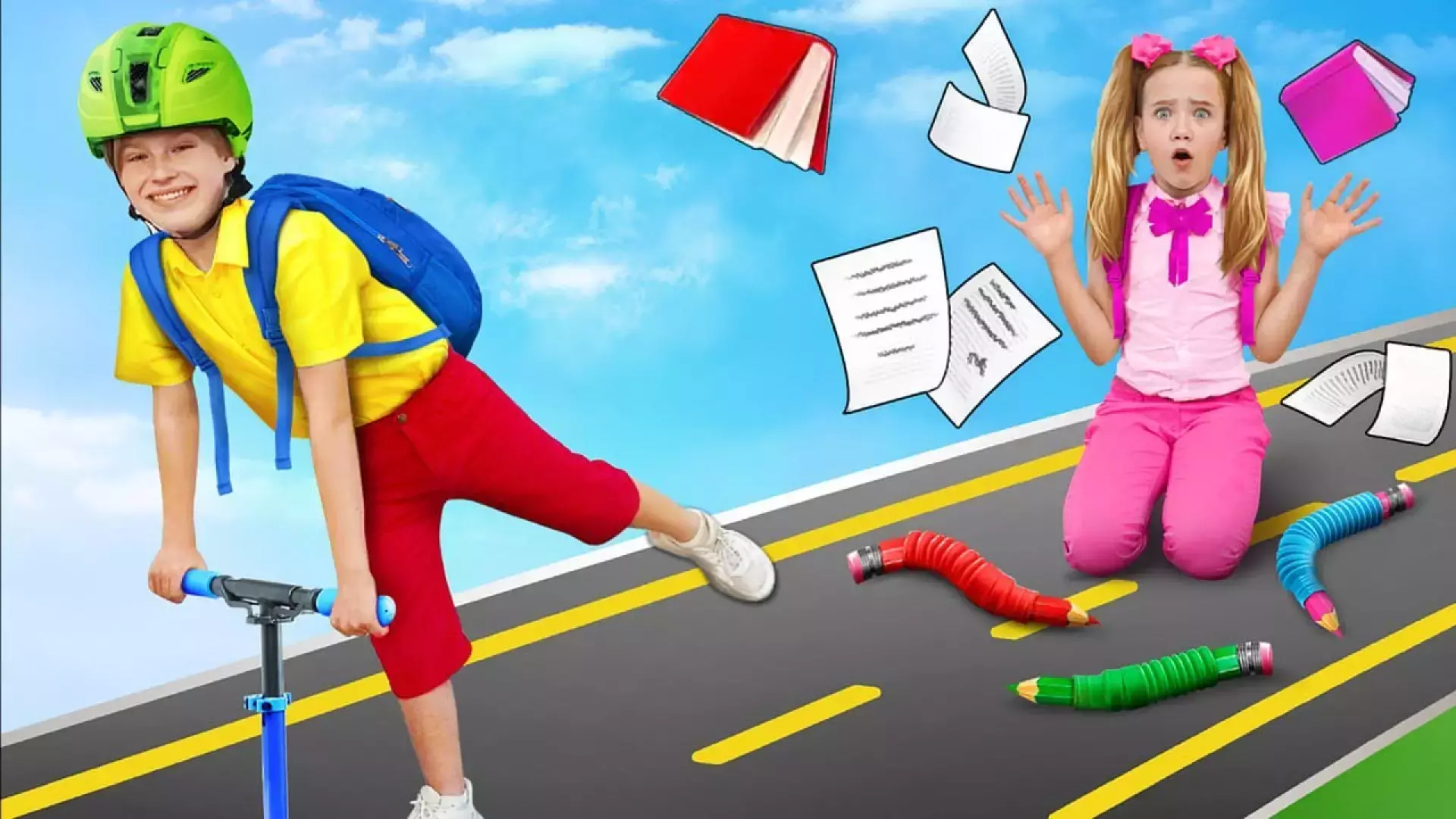 برنامه کودک ساشا و آنیتا جدید |  ساشا و آنیتا بازی | زمان مدرسه