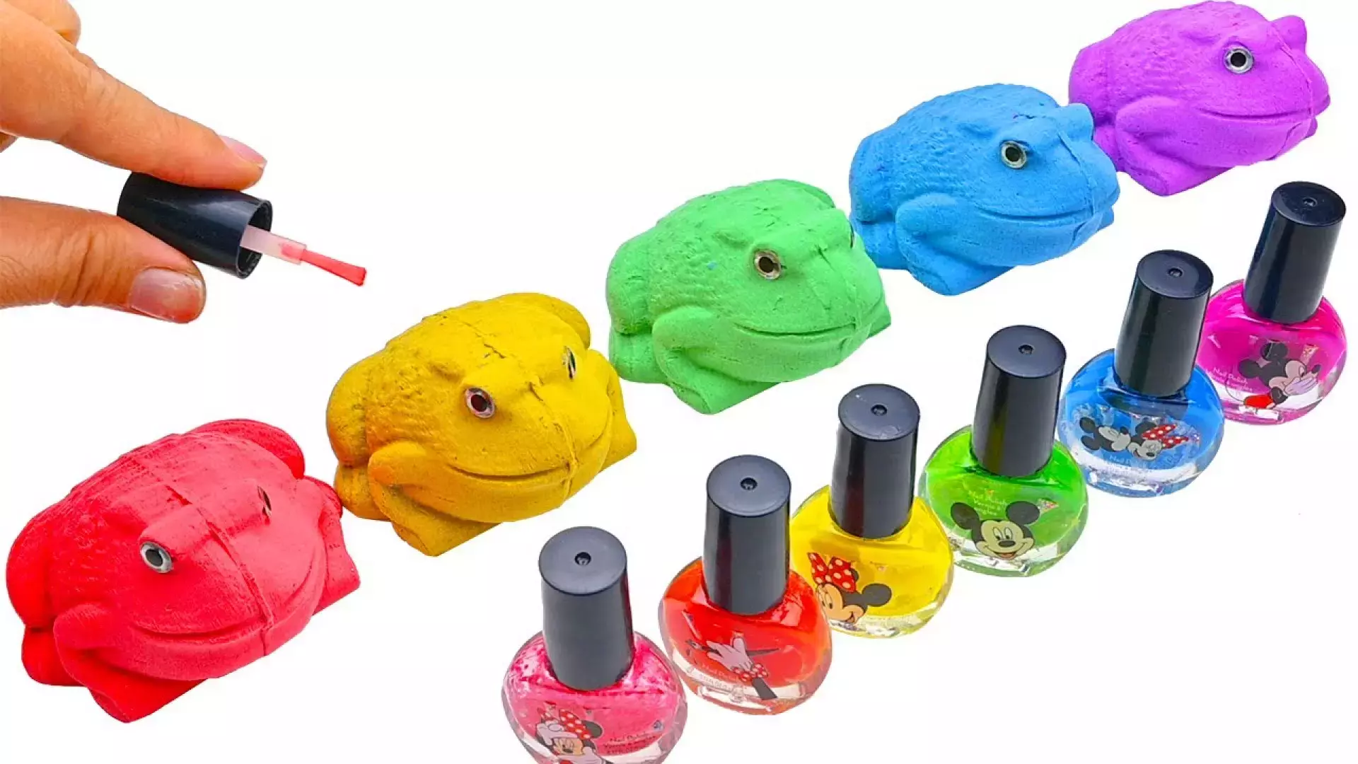 بازی با شن های جنبشی | نحوه درست کردن وزغ با برش شن و ماسه اسمر