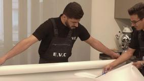 نصب کاور ای وی سی روی صفحات سنگی