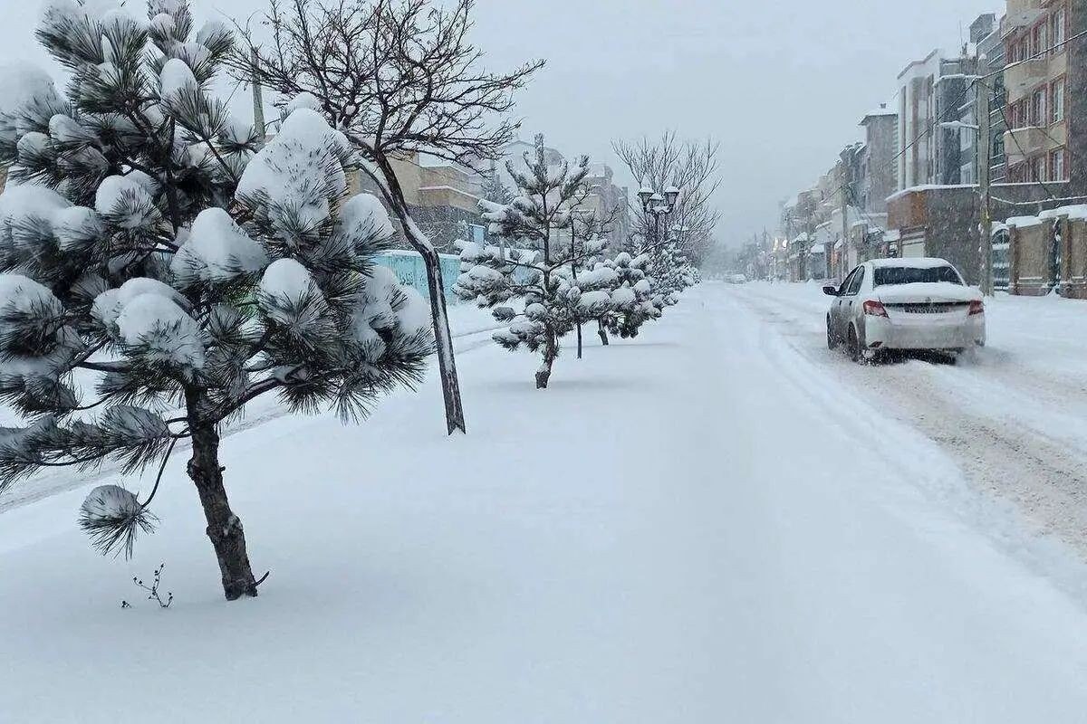 ببینید! هوای برفی مشهد در ششمین روز بهار | 6 فروردین 1404