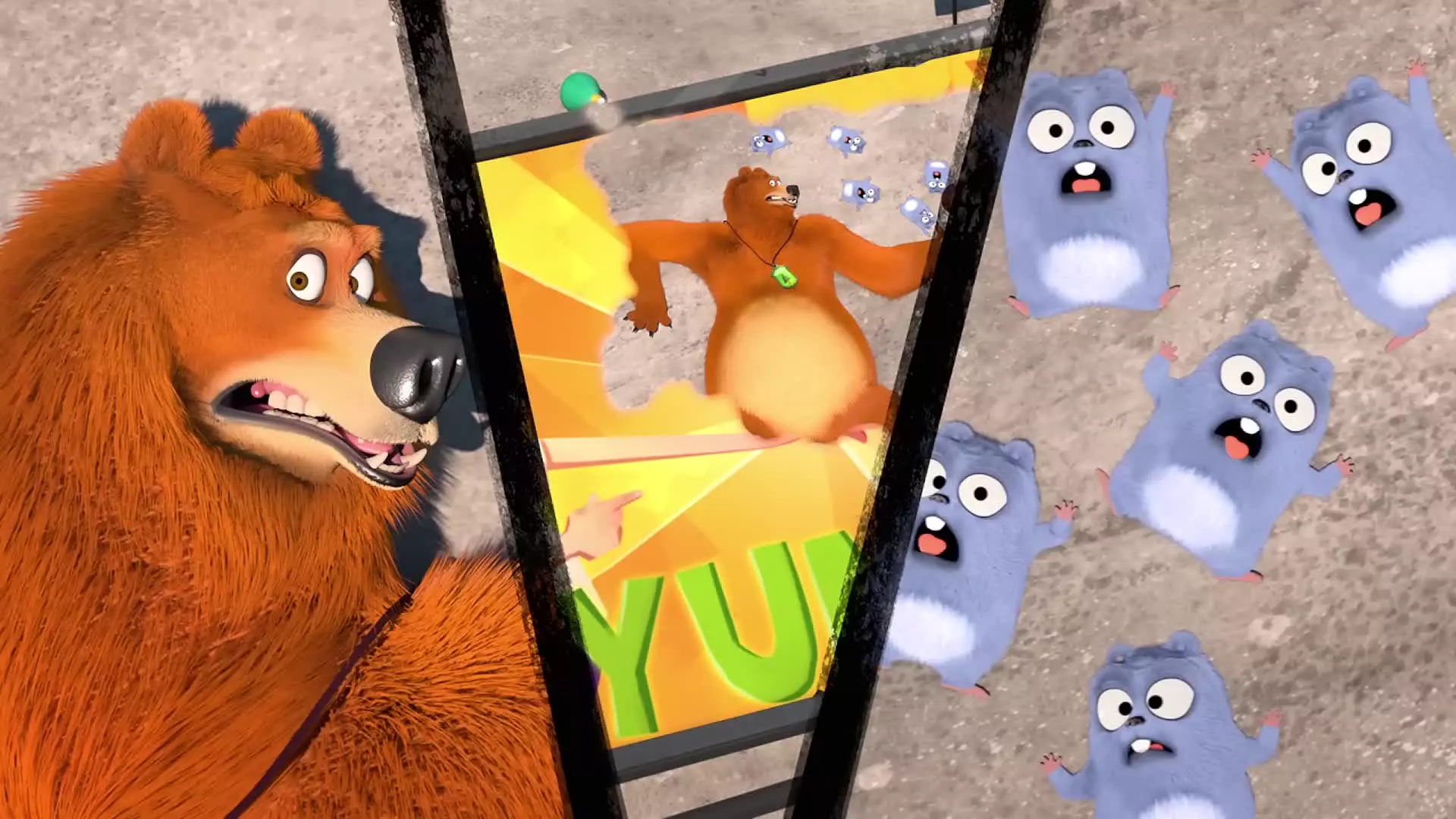 کارتون گریزی و لمینگ ها