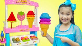 برنامه کودک هانا جدید: بازی با بستنی فروشی اسباب بازی!