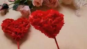 آموزش درست كردن قلب قرمز برای هدیه روز معلم و هدیه روز دختر!