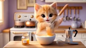 انیمیشن کوتاه و بسیار زیبای گربه بامزه قسمت چهارم